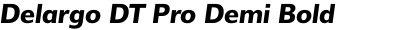 Delargo DT Pro Demi Bold Italic
